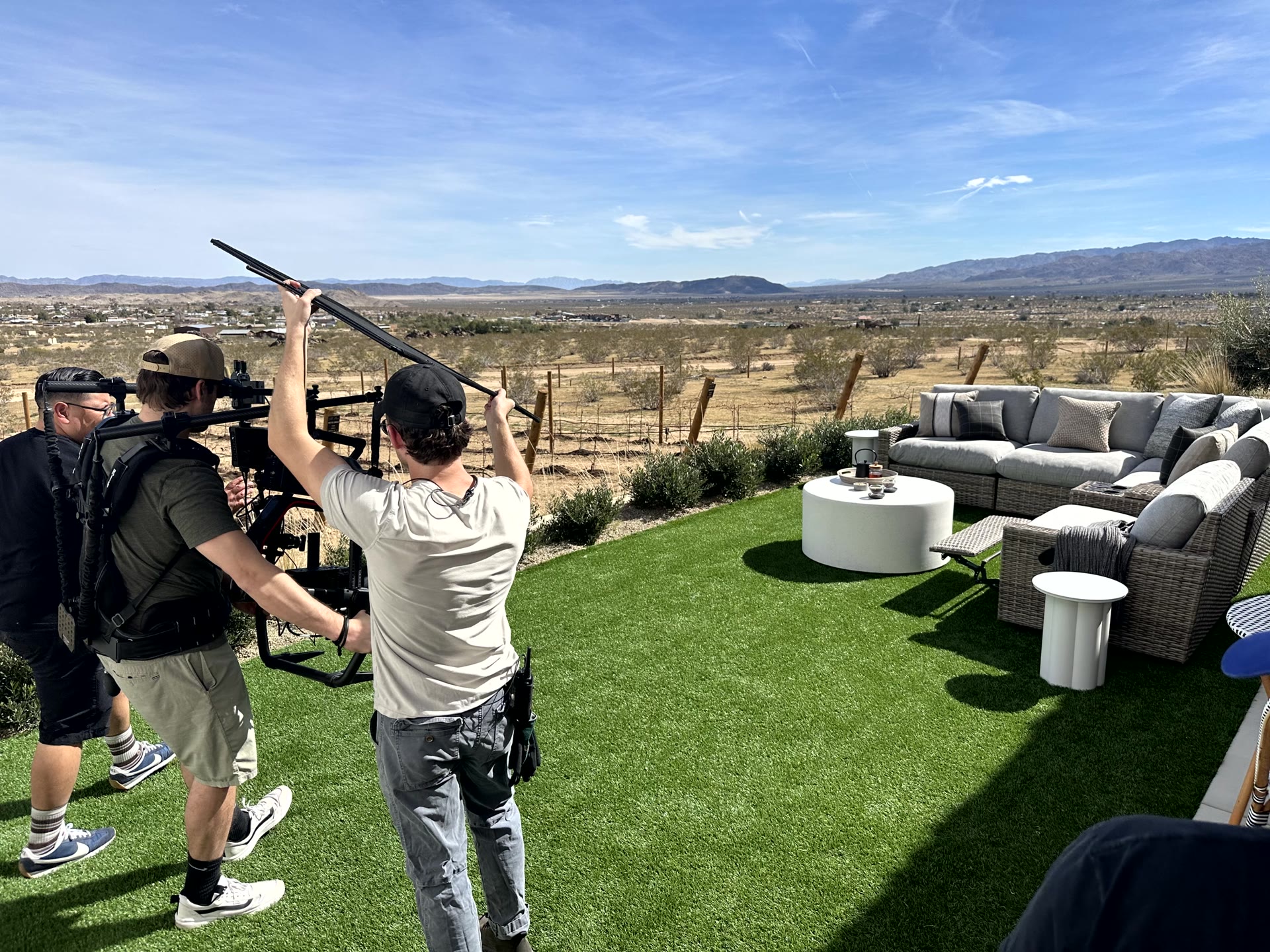 Joshua Tree Location Sunset Setup