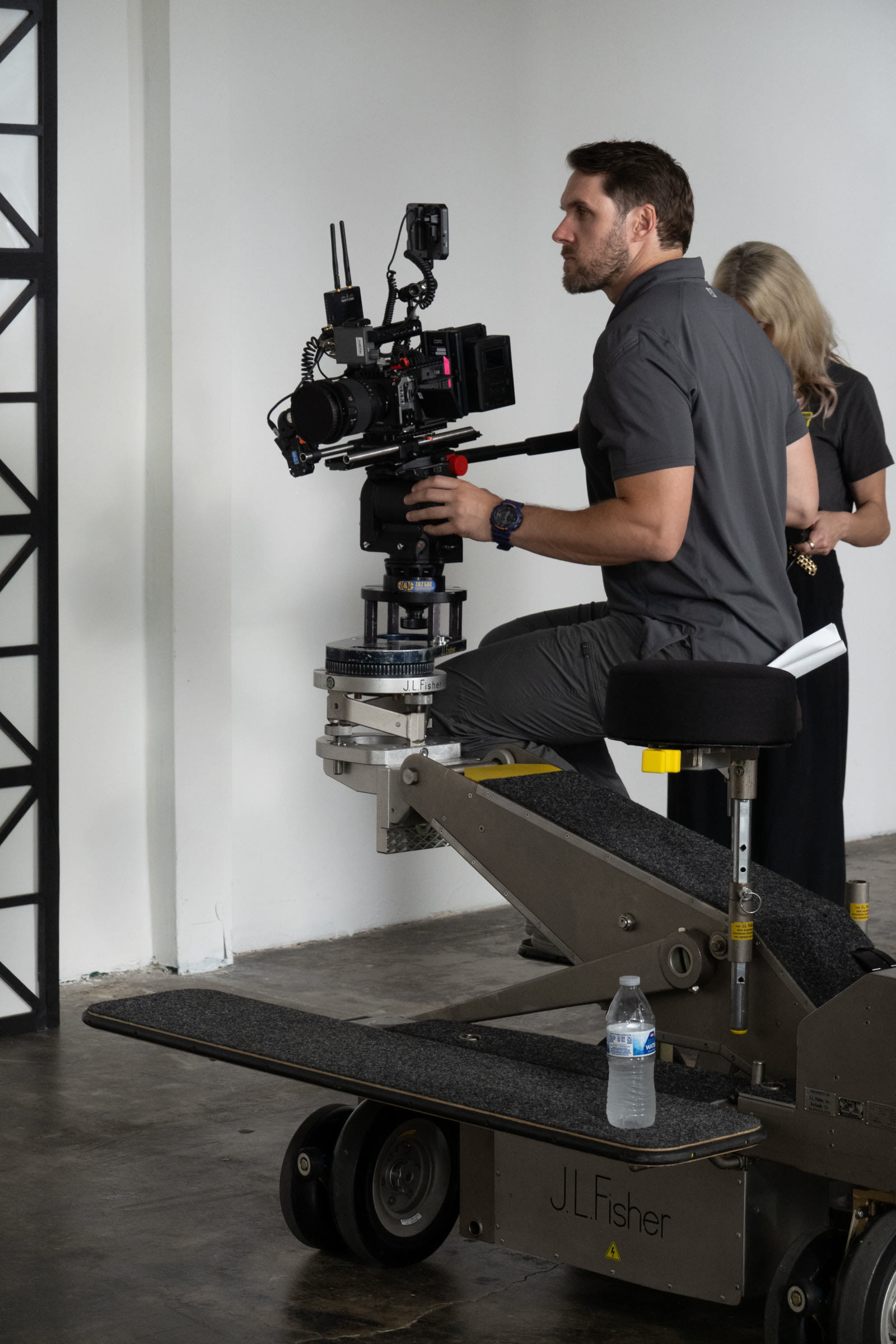Production Monitor and Lighting Setup